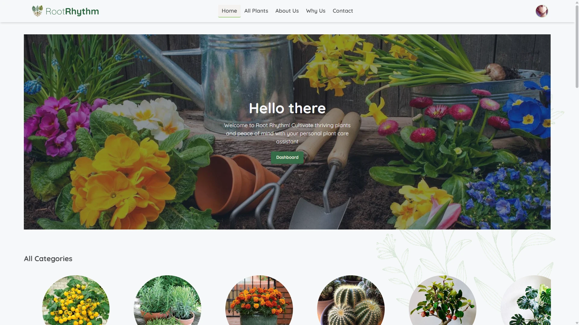 Root Rhythm (Full Stack Plant Care tracking Platform)