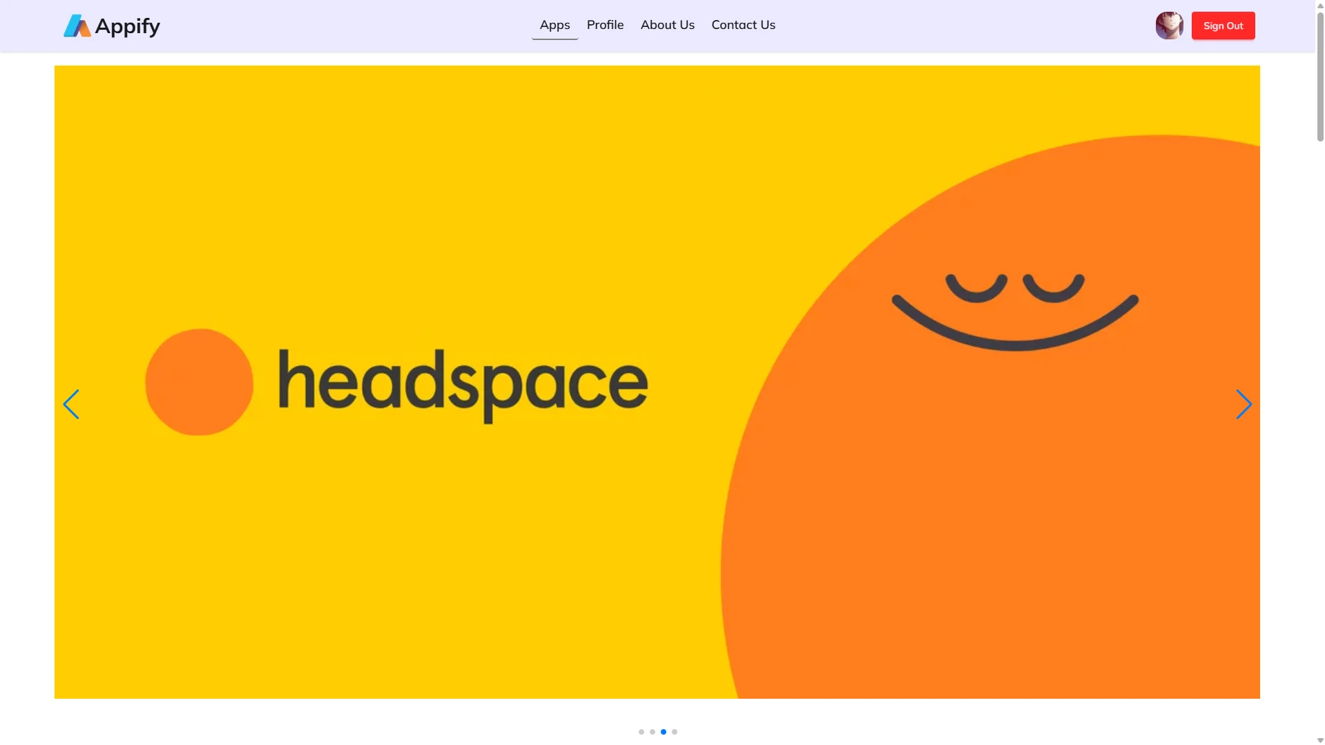Appify (Appstore Frontend) interface preview